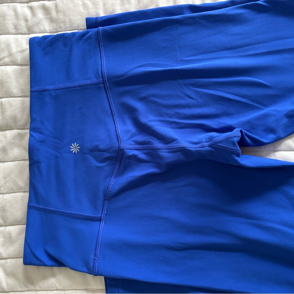 Athleta Varsity Blue Transcend High-Waist 7/8 Leggings - Picture 4 of 4